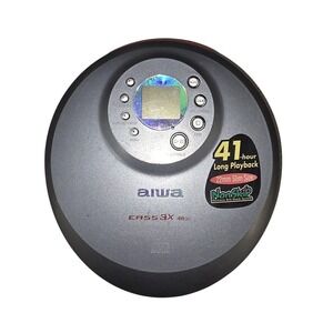 VTG Aiwa XP-V710C Portable CD Player 41h‎ NonSkip 22mm EASS 3X AntiShock Tested